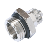 C302C - Straight Male Adaptor, Parallel, With O-Ring